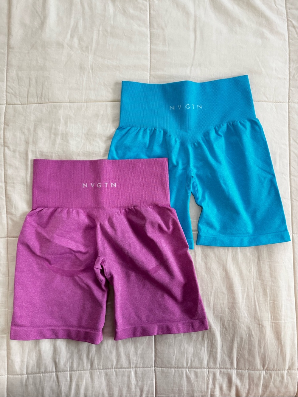 NVGTN Shorts - size XS Pink and Blue